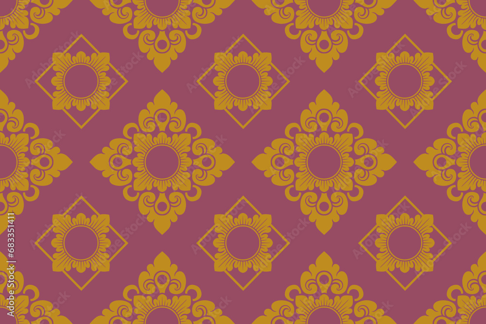 Balinese ornament fabric pattern - royal vector decoration - motif mas-masan 6 Balinese ornament fabric pattern - royal vector decoration - motif mas-masan 6