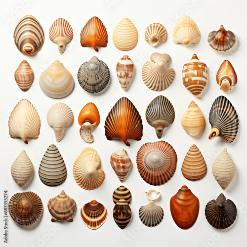 Seashell Collection Isolated