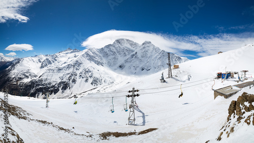 Cable car on the mount Cheget