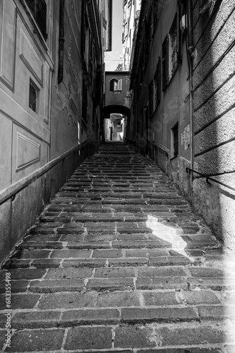 narrow street in town