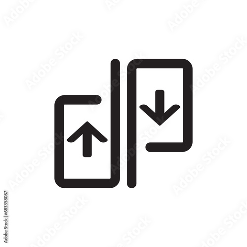 elevator logo icon design vector illustration,