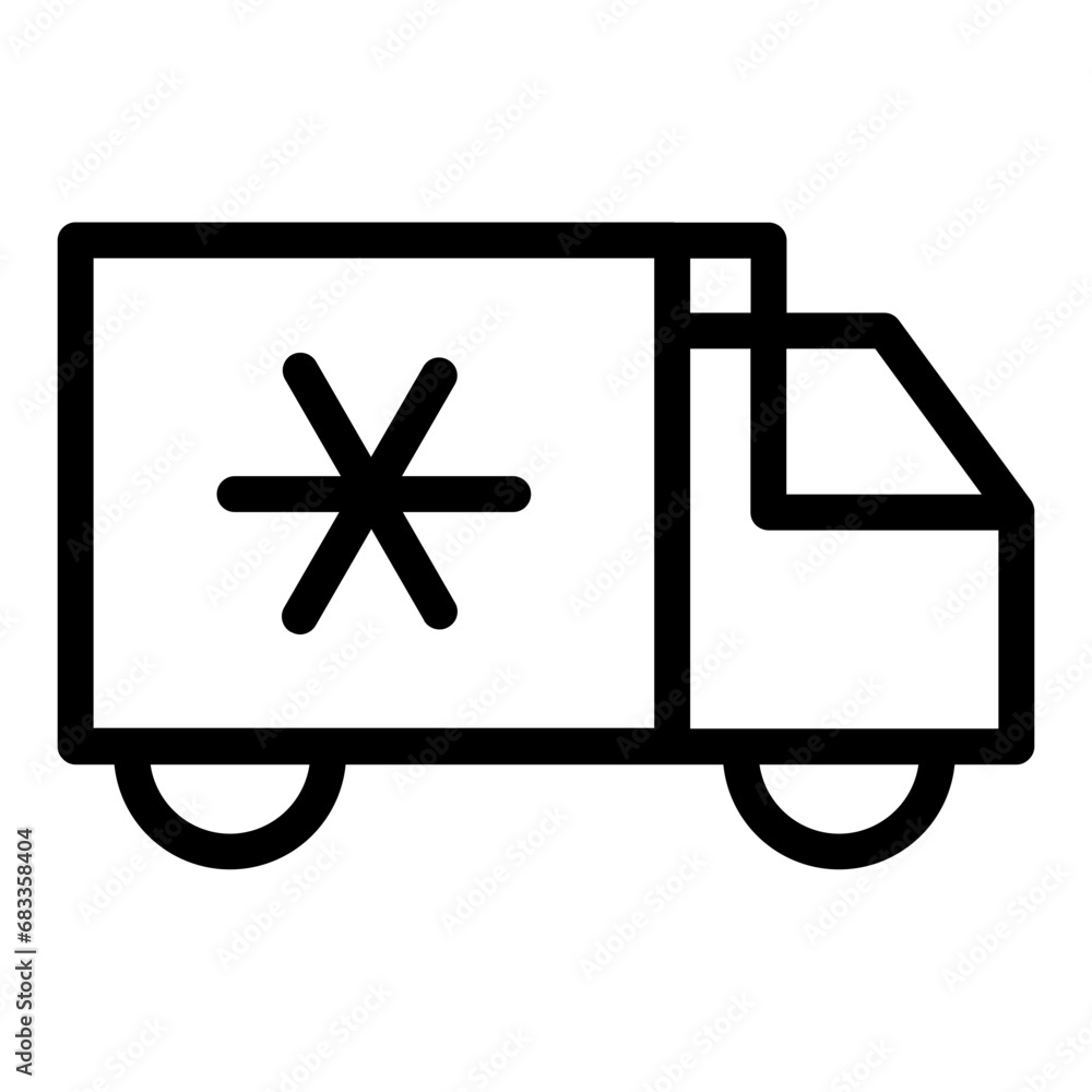 ambulance  Icon Illustration