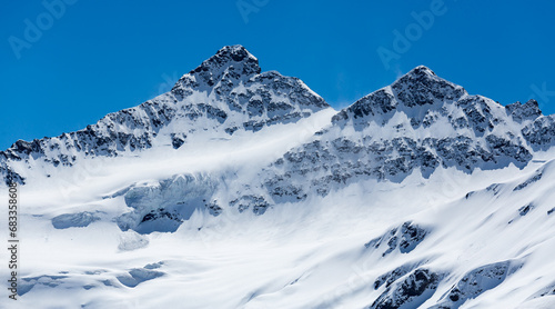 Panoramic view of the Caucasus mountains © gumbao