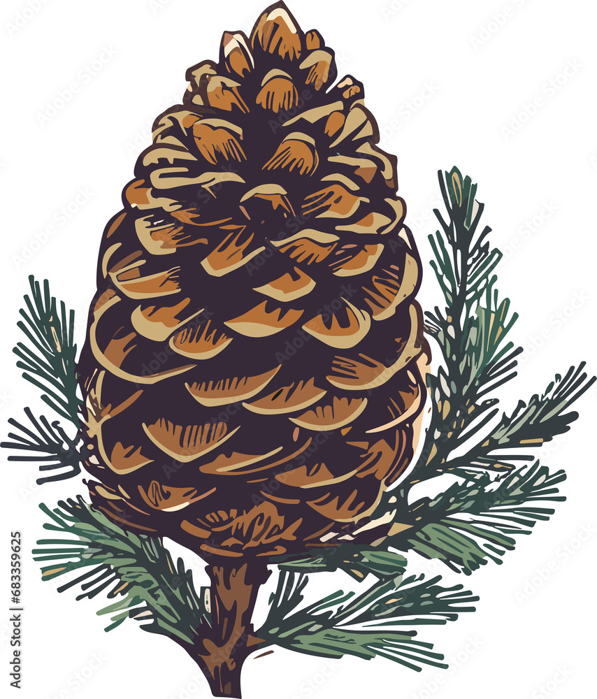 Obraz premium pine cones and fir cones