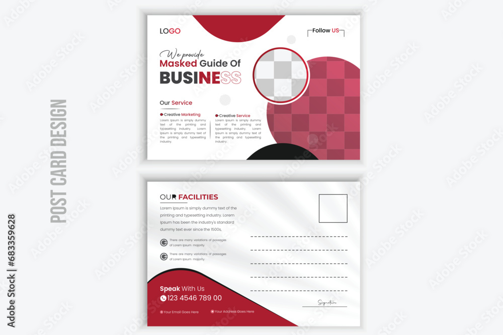 business post card design redy for print
