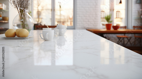 White Marble Texture Table Top  Kitchen Surface Design