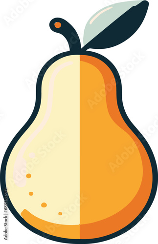 illustration of an peer fruit