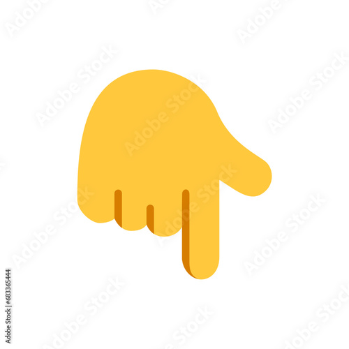 Backhand Index Pointing Down
