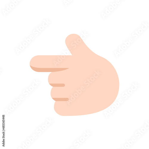 Backhand Index Pointing Left: Light Skin Tone