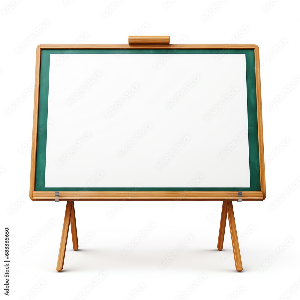 a white board with a green frame a white board with a green frame
