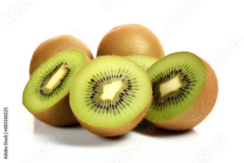 a group of kiwi fruit