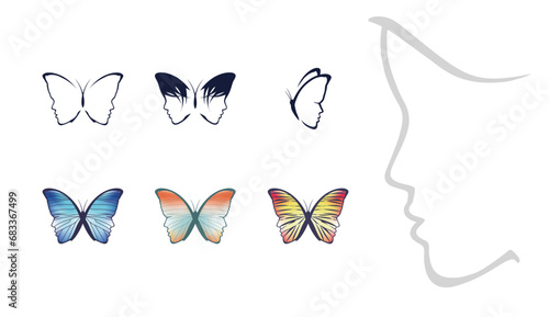 mariposa mujer simbiosis
