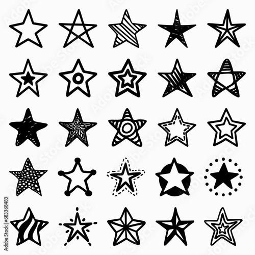 Star Doodle Vector Collection