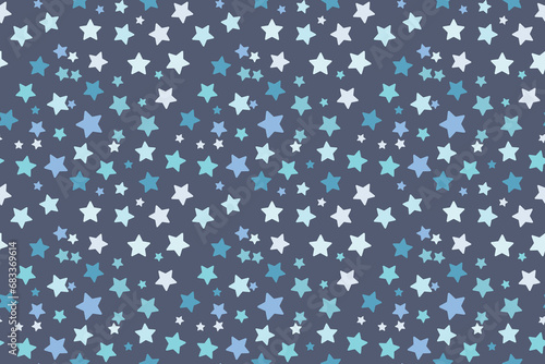 isolated blue stars seamless vector pattern for textile wraping papper cards wallpaper for baby boy children Perfect kids fabric Simple Abstract Starry Print Fabric Textile Decoration packaging Gray
