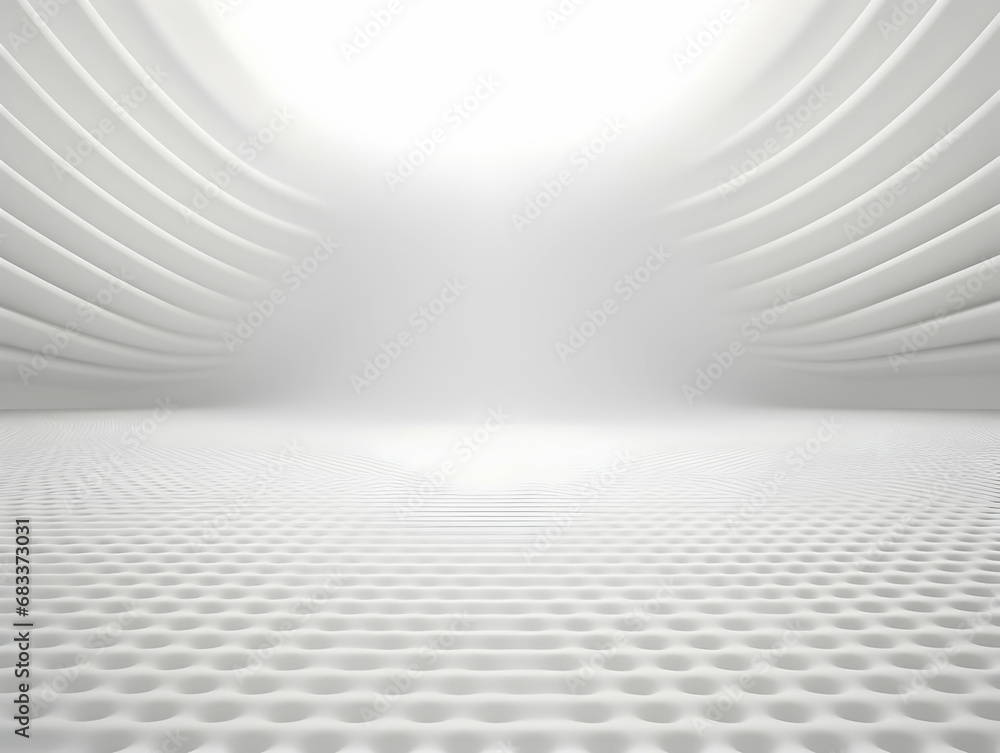 Fototapeta premium Abstract white and grey background, stripes background with geometric shape, white dotted background, white background