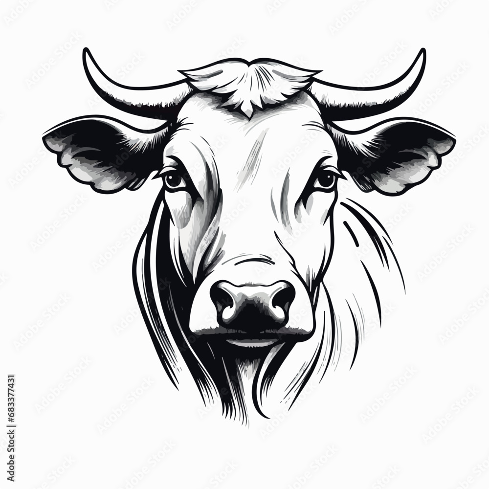 Cow in cartoon, doodle style. Isolated 2d vector illustration in logo, icon style, Eps 10. AI Generative Cow in cartoon, doodle style. Isolated 2d vector illustration in logo, icon style, Eps 10. AI Generative