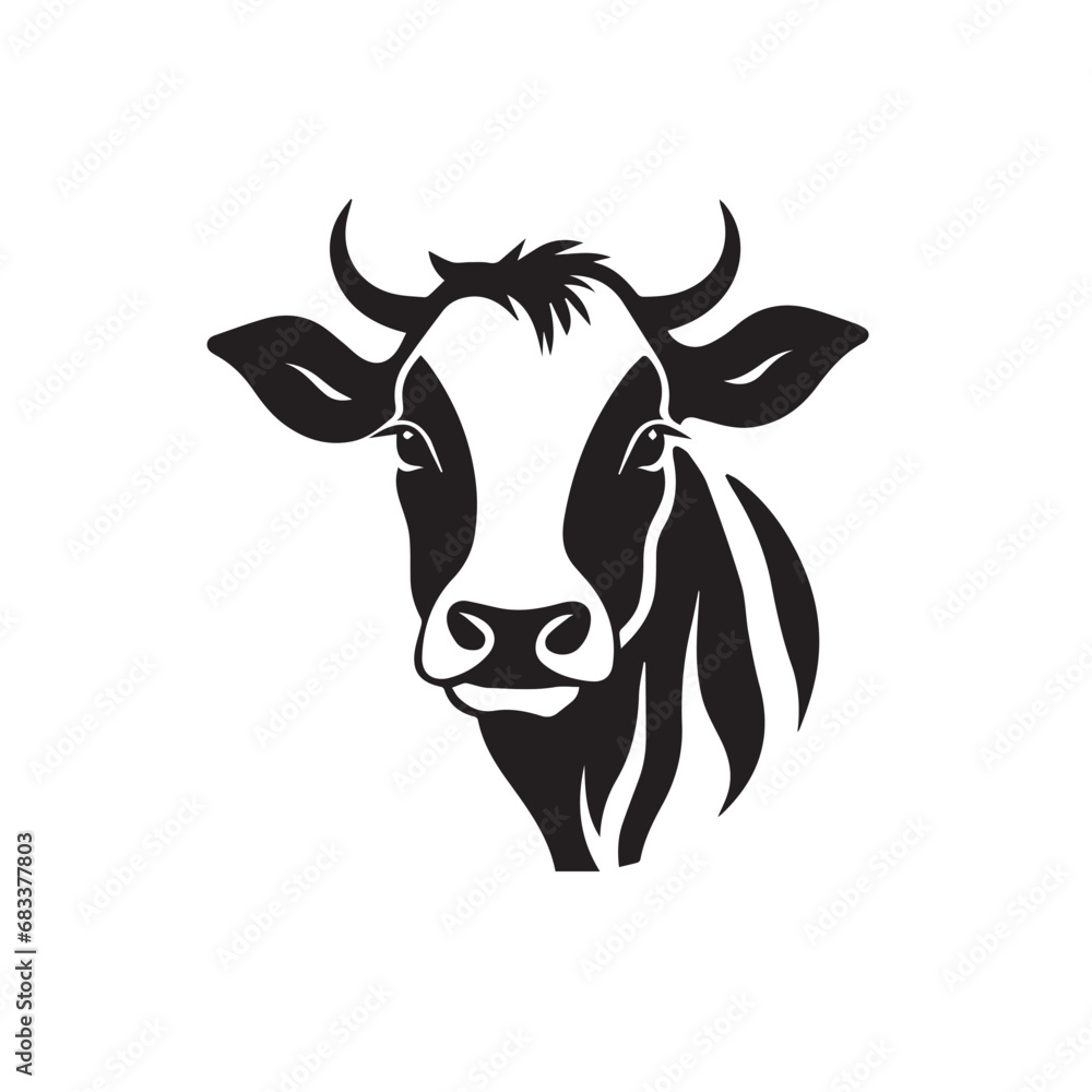 Cow in cartoon, doodle style. Isolated 2d vector illustration in logo, icon style, Eps 10. AI Generative Cow in cartoon, doodle style. Isolated 2d vector illustration in logo, icon style, Eps 10. AI Generative
