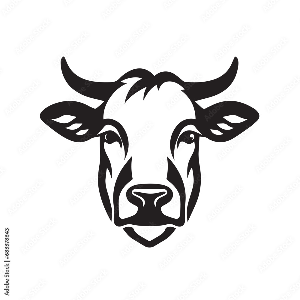 Cow in cartoon, doodle style. Isolated 2d vector illustration in logo, icon style, Eps 10. AI Generative Cow in cartoon, doodle style. Isolated 2d vector illustration in logo, icon style, Eps 10. AI Generative
