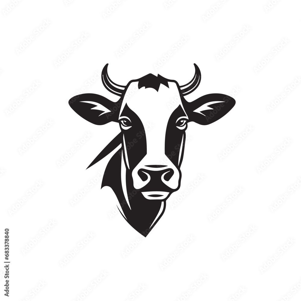 Cow in cartoon, doodle style. Isolated 2d vector illustration in logo, icon style, Eps 10. AI Generative Cow in cartoon, doodle style. Isolated 2d vector illustration in logo, icon style, Eps 10. AI Generative