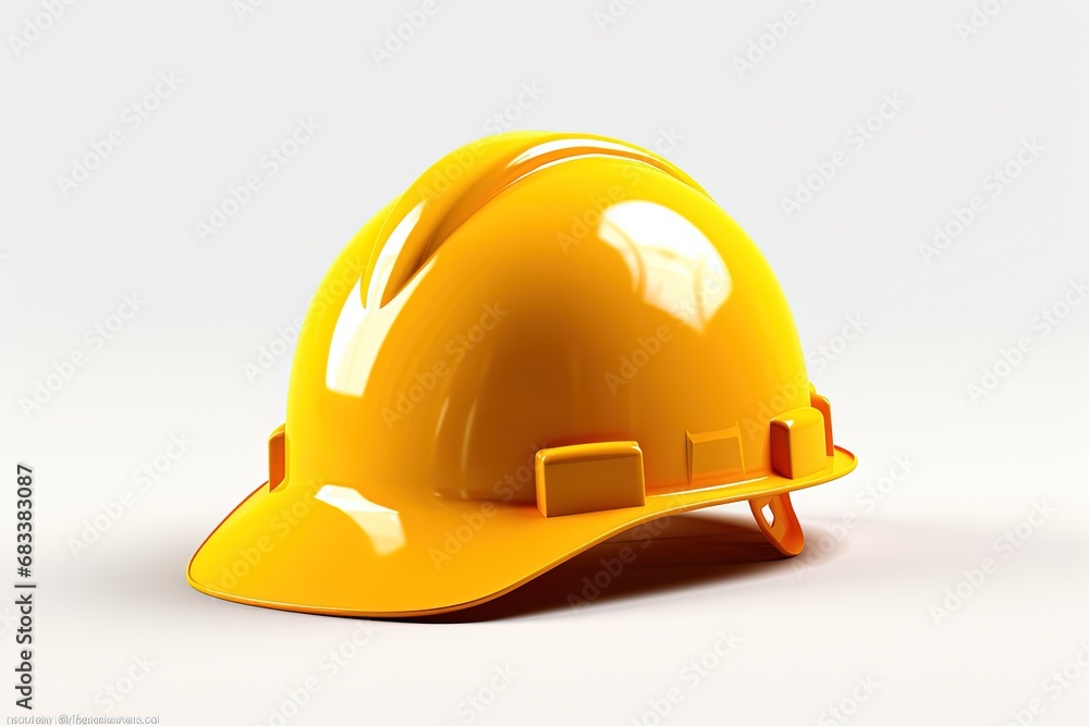 yellow helmet isolated yellow helmet isolated