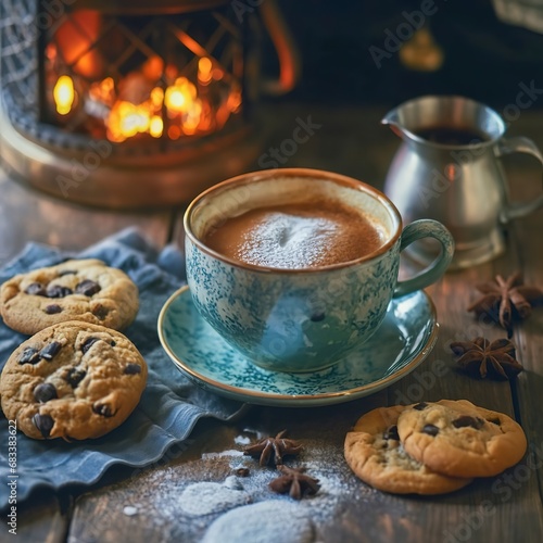Break from winter fun with hot coffee and cookies