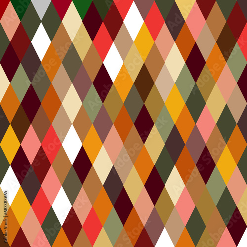 seamless geometric pattern in autumn colors, Pattern design for background and wallpaper	
