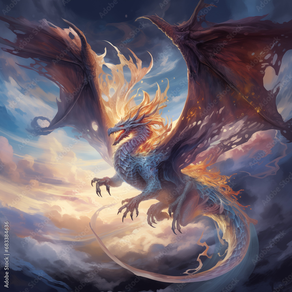 dragon in the sky dragon in the sky