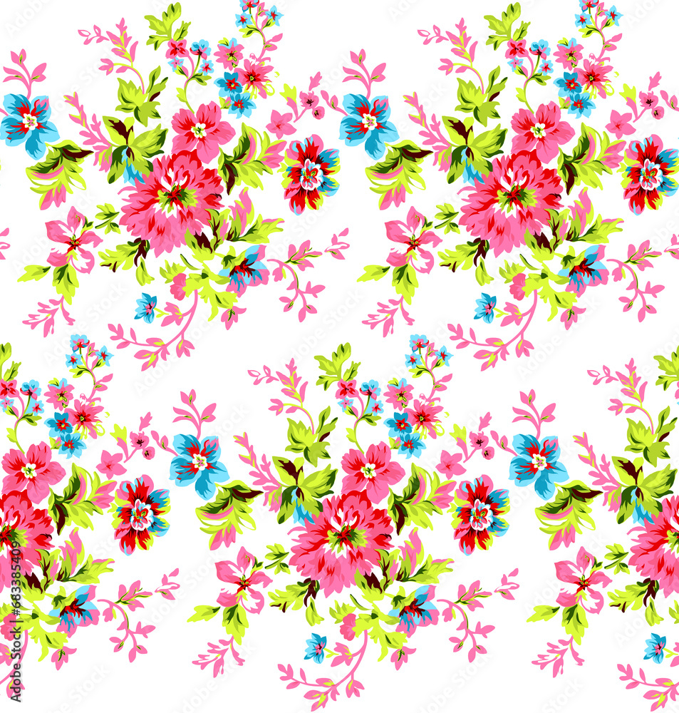 Textile and digital seamless pattern design	