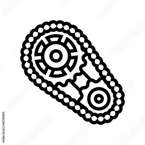 colorful gears fidget toy line icon vector. colorful gears fidget toy sign. isolated contour symbol black illustration