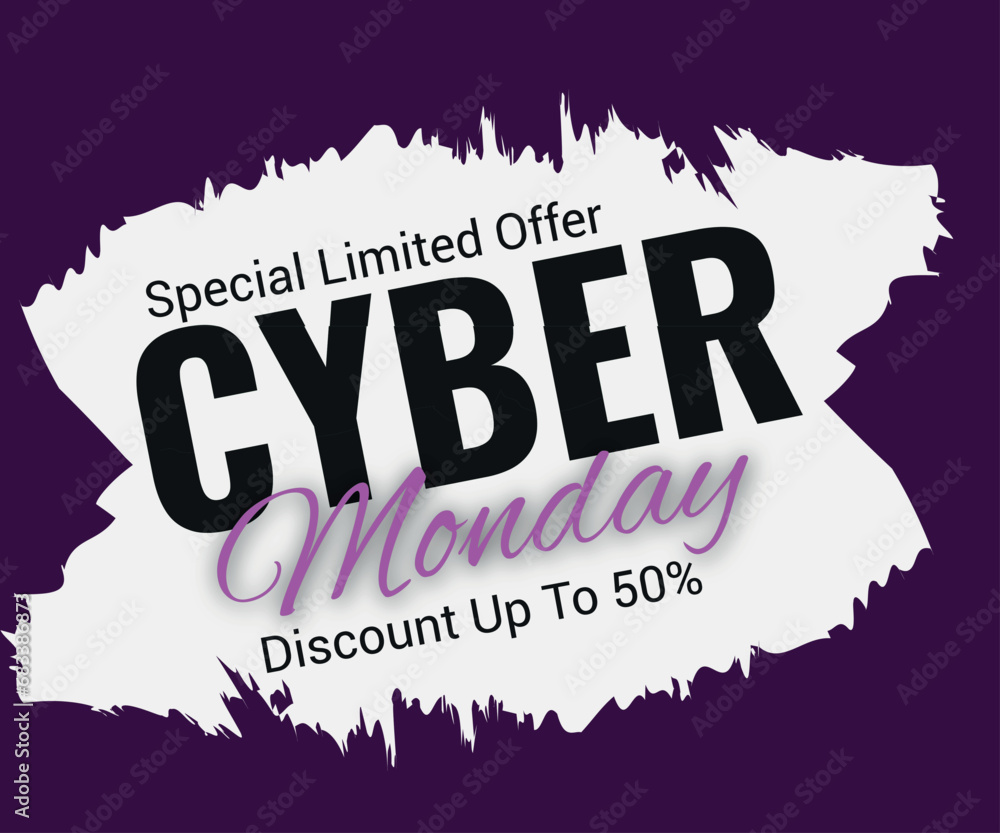 Vector  Cyber Monday  Design template