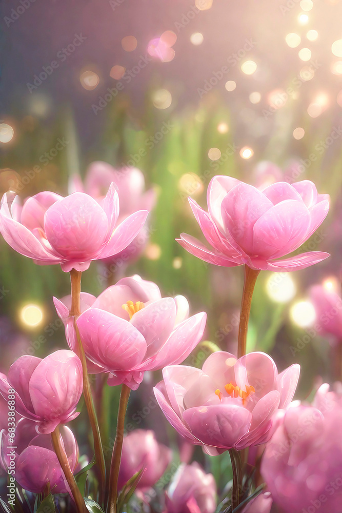 Beautiful purple crocuses in spring time blooming. Beautiful purple crocuses in spring time blooming.