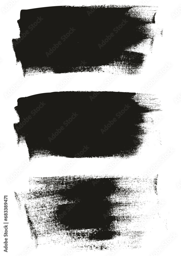 Hand Drawn Flat Calligraphy Paint Brush Regular Long Background High Detail Abstract Vector Background Set Hand Drawn Flat Calligraphy Paint Brush Regular Long Background High Detail Abstract Vector Background Set