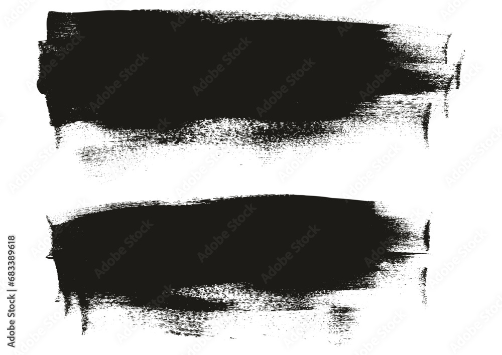 Hand Drawn Flat Calligraphy Paint Brush Regular Long Background High Detail Abstract Vector Background Set Hand Drawn Flat Calligraphy Paint Brush Regular Long Background High Detail Abstract Vector Background Set