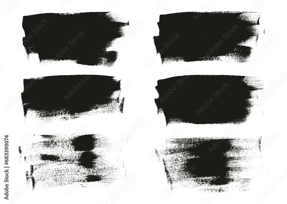 Hand Drawn Flat Calligraphy Paint Brush Regular Long Background High Detail Abstract Vector Background Set Hand Drawn Flat Calligraphy Paint Brush Regular Long Background High Detail Abstract Vector Background Set