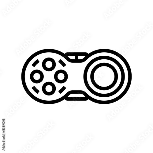 fidget pad fidget toy line icon vector. fidget pad fidget toy sign. isolated contour symbol black illustration