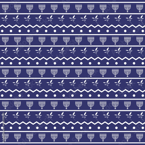 "Blue Vector Hanukkah sweater textured repeat pattern background for festive celebrations."