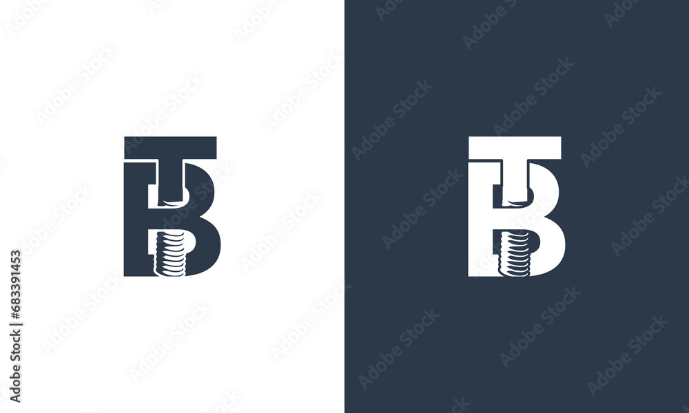 collection of tb or bt initials in the form of a bolt engraving with a vector logo design collection of tb or bt initials in the form of a bolt engraving with a vector logo design