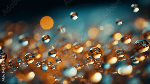 Delicate Drops of Water Gracefully Adorn a Freshly Cleaned Glass Surface, Transforming Transparency into a Glistening Symphony of Pristine Beauty