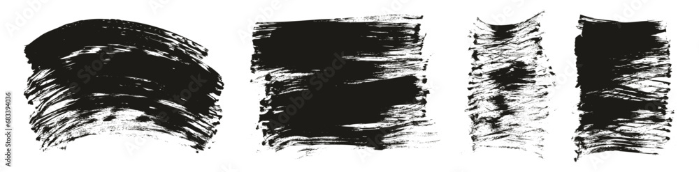 Hand Drawn Flat Fan Brush Regular Curved & Long & Short Background High Detail Abstract Vector Background Set Hand Drawn Flat Fan Brush Regular Curved & Long & Short Background High Detail Abstract Vector Background Set