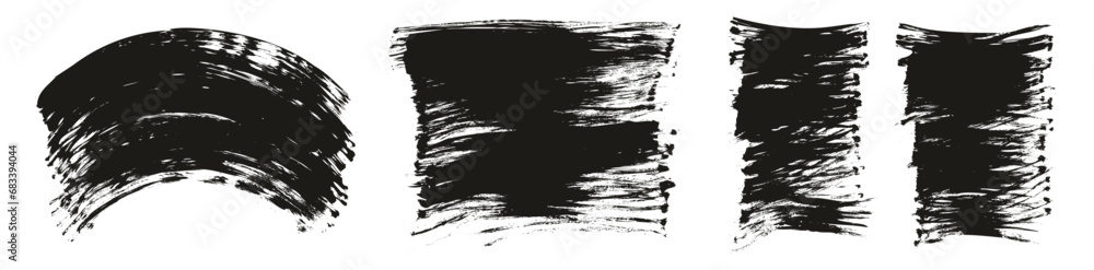 Hand Drawn Flat Fan Brush Regular Curved & Long & Short Background High Detail Abstract Vector Background Set Hand Drawn Flat Fan Brush Regular Curved & Long & Short Background High Detail Abstract Vector Background Set