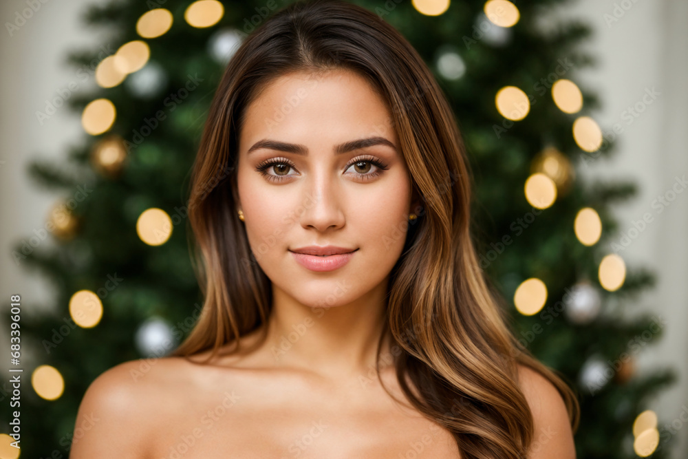 Portrait of a woman - Christmas or New Year Eve party Portrait of a woman - Christmas or New Year Eve party
