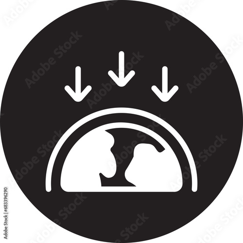 ozone layer glyph icon