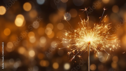 sparkler in the night HD 8K wallpaper Stock Photographic Image 