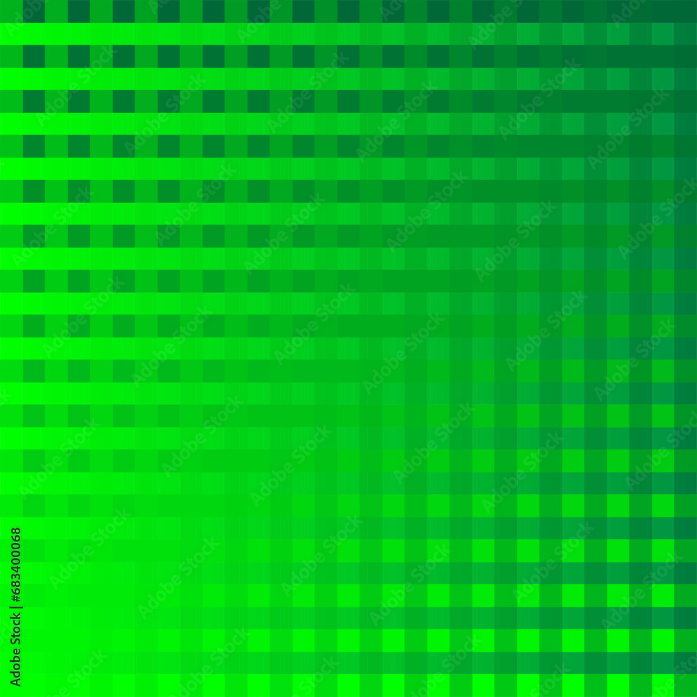 Fototapeta premium Vector monochromatic geometric pattern in the form of squares on a green background