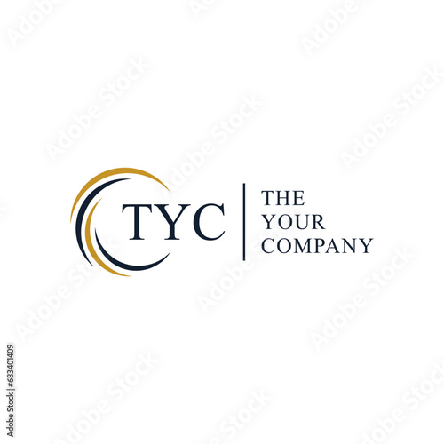 abstract half ring logo for consulting company edit