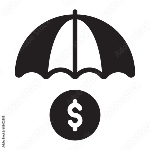 insurance glyph icon