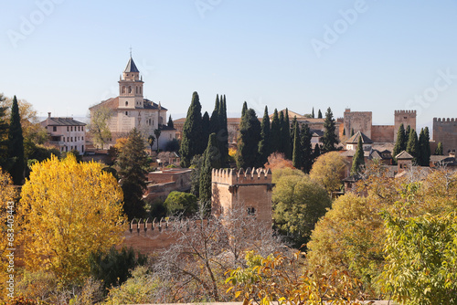 Alhambra castle in Granada, Andalucia, Spain	