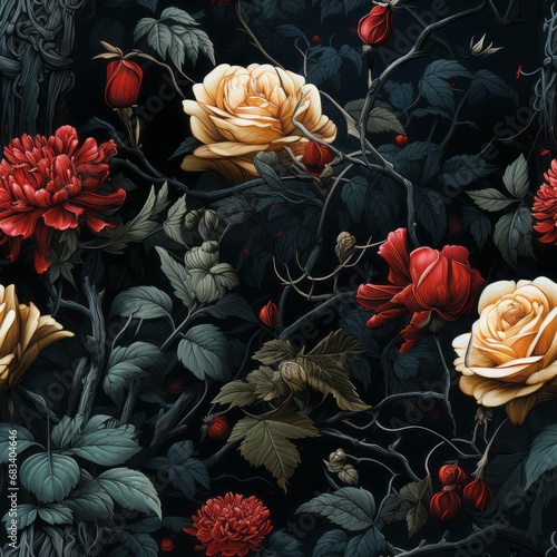 spooky, horror background tile