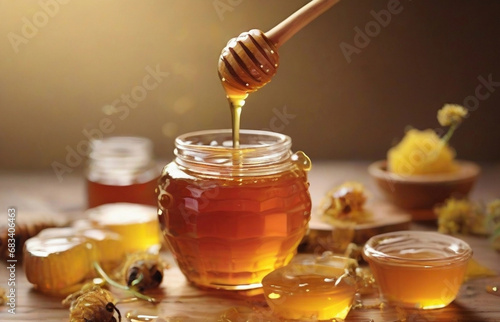 honey on the table