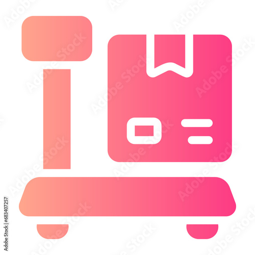 weighing gradient icon